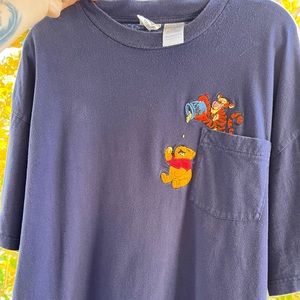 Embroidered Winnie The Pooh Pocket Tee
